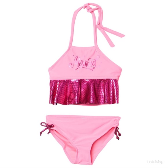 LIMITED TOO Mermaid Ruffle Bikini 2-Piece Set - Picture 2 of 6